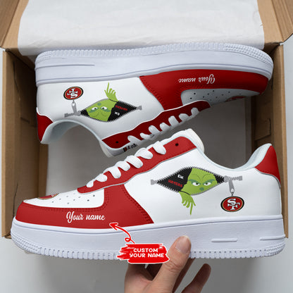 Footwearstorm San Francisco 49ers NFL Air Low-Top Sneakers Shoes For Men And Women 1205191