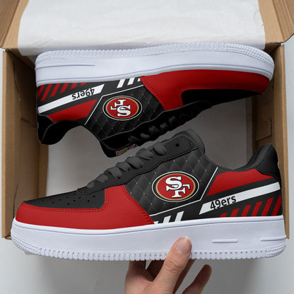 Footwearstorm San Francisco 49ers NFL Air Low-Top Sneakers Shoes For Men And Women 1205243