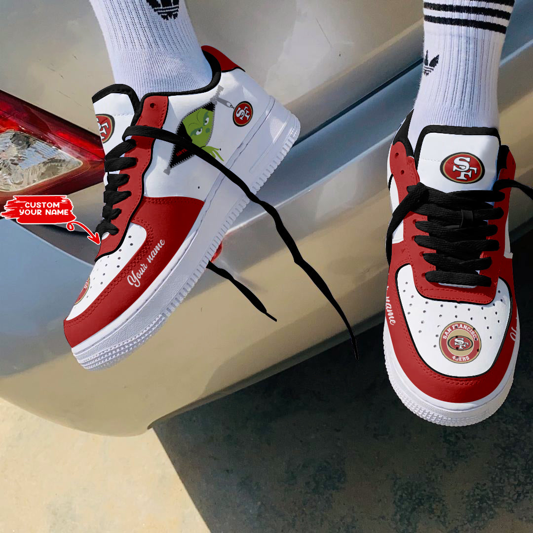 Footwearstorm San Francisco 49ers NFL Air Low-Top Sneakers Shoes For Men And Women 1205191