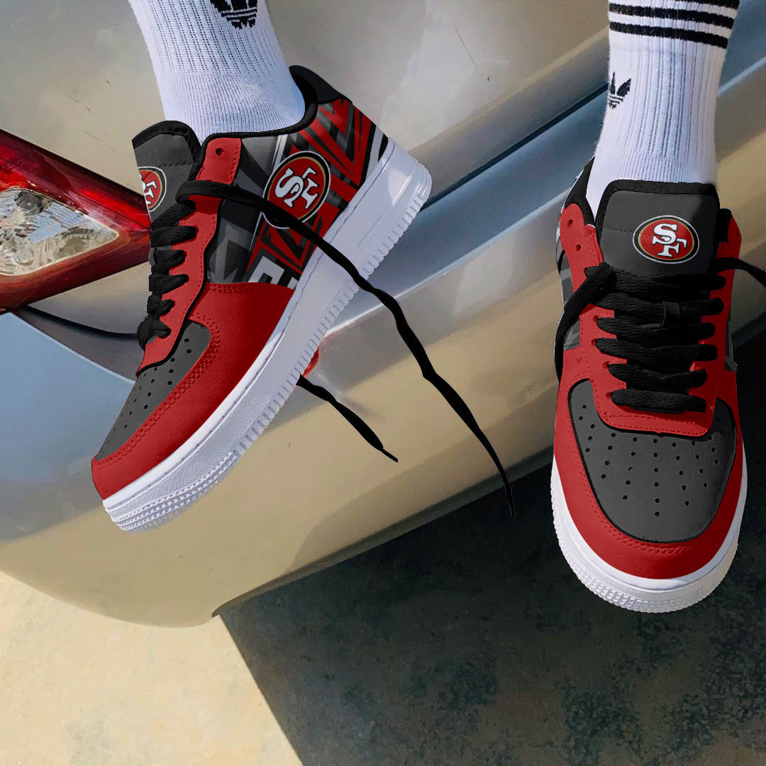 Footwearstorm San Francisco 49ers NFL Air Low-Top Sneakers Shoes For Men And Women 1205240