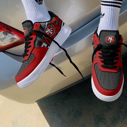 Footwearstorm San Francisco 49ers NFL Air Low-Top Sneakers Shoes For Men And Women 1205240