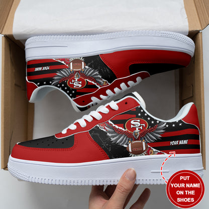 Footwearstorm San Francisco 49ers NFL Air Low-Top Sneakers Shoes For Men And Women 1205861