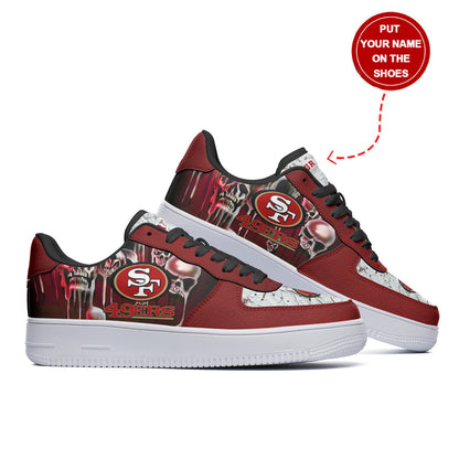 Footwearstorm San Francisco 49ers NFL Air Low-Top Sneakers Shoes For Men And Women 1205515