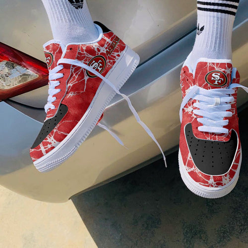 Footwearstorm San Francisco 49ers NFL Air Low-Top Sneakers Shoes For Men And Women 1205184