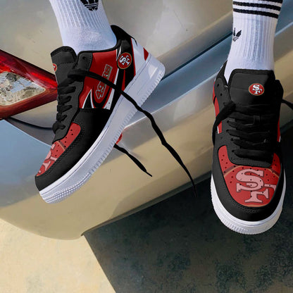Footwearstorm San Francisco 49ers NFL Air Low-Top Sneakers Shoes For Men And Women 1205239