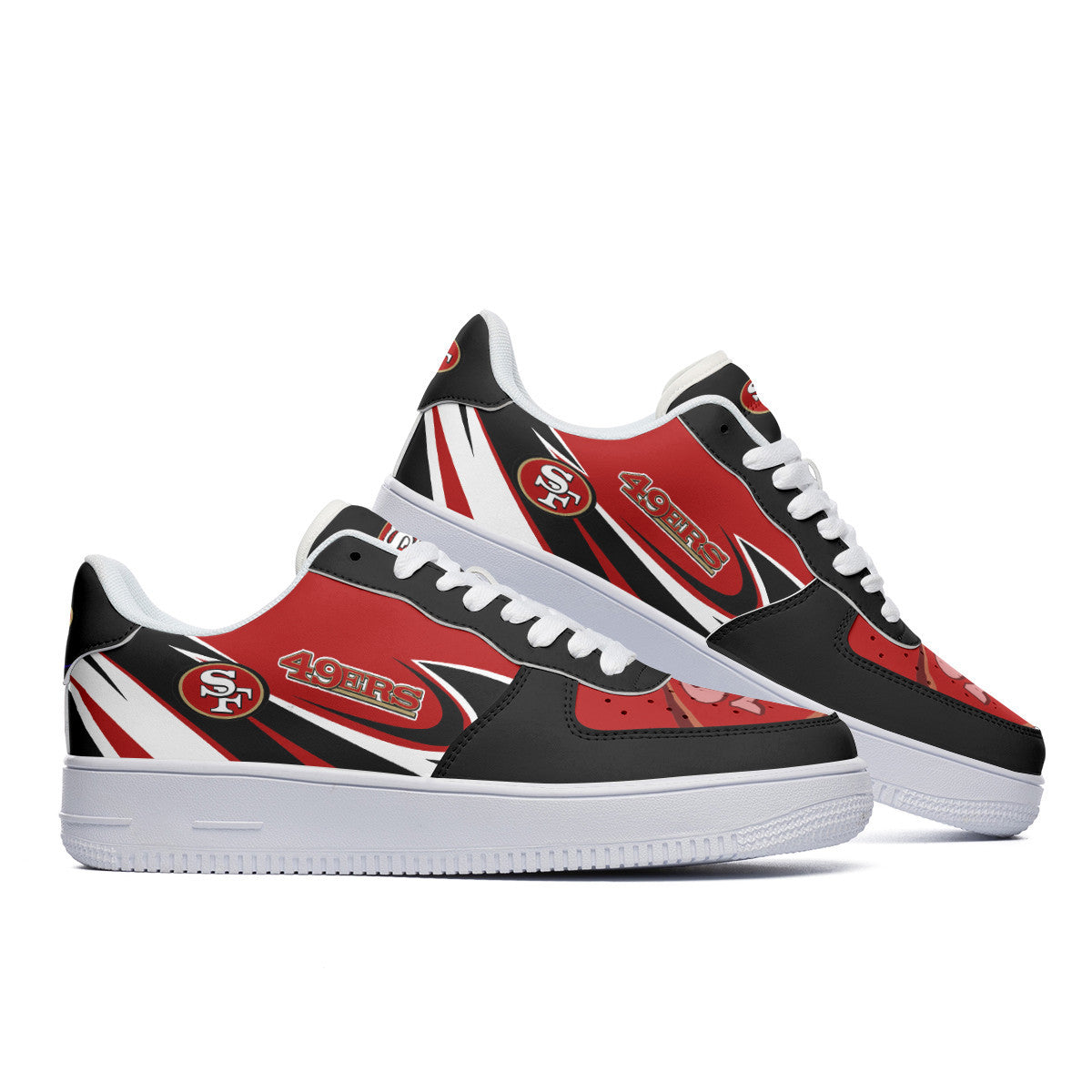Footwearstorm San Francisco 49ers NFL Air Low-Top Sneakers Shoes For Men And Women 1205239