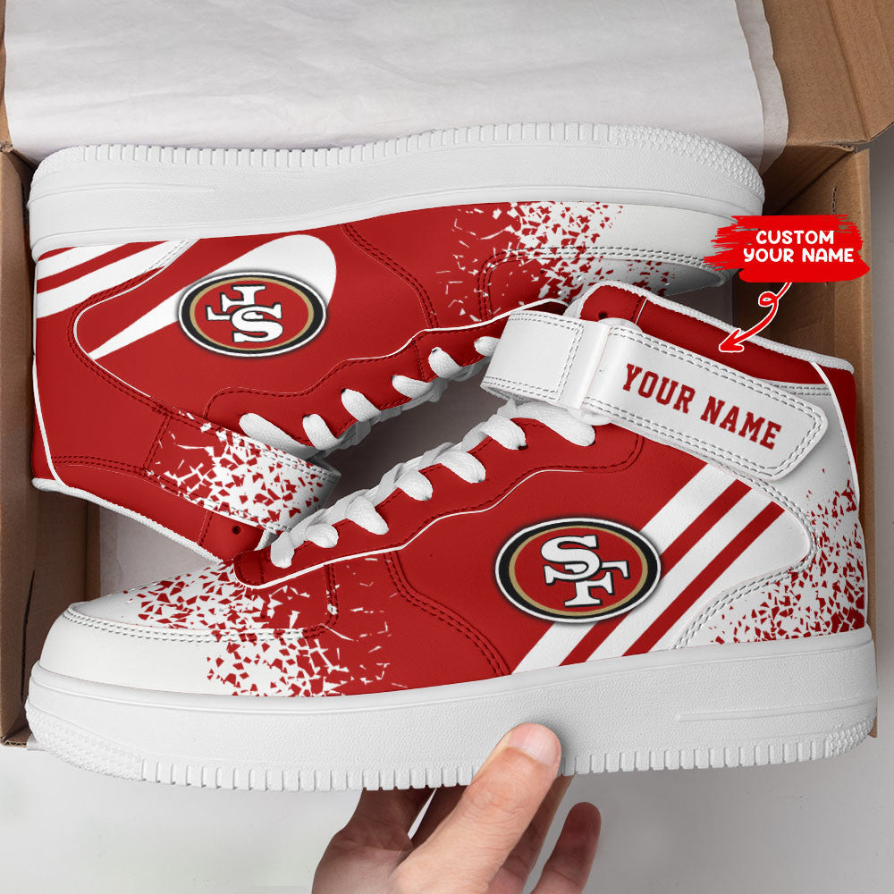 Footwearstorm San Francisco 49ers NFL Air Low-Top Sneakers Shoes For Men And Women 1205532