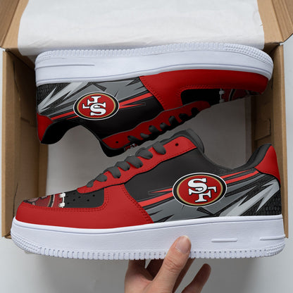 Footwearstorm San Francisco 49ers NFL Air Low-Top Sneakers Shoes For Men And Women 1205250