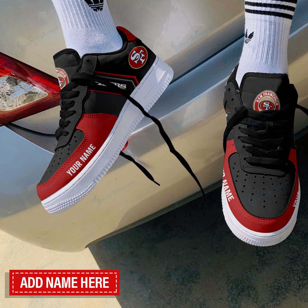 Footwearstorm San Francisco 49ers NFL Air Low-Top Sneakers Shoes For Men And Women 1205833