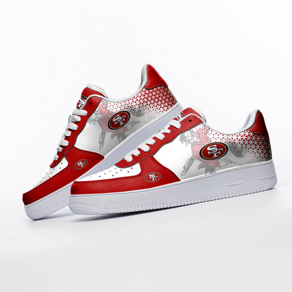 Footwearstorm San Francisco 49ers NFL Air Low-Top Sneakers Shoes For Men And Women 1205531