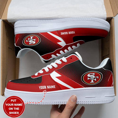 Footwearstorm San Francisco 49ers NFL Air Low-Top Sneakers Shoes For Men And Women 1205233