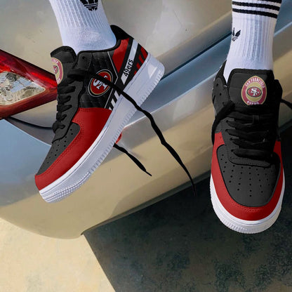 Footwearstorm San Francisco 49ers NFL Air Low-Top Sneakers Shoes For Men And Women 1205243