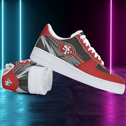 Footwearstorm San Francisco 49ers NFL Air Low-Top Sneakers Shoes For Men And Women 1205250