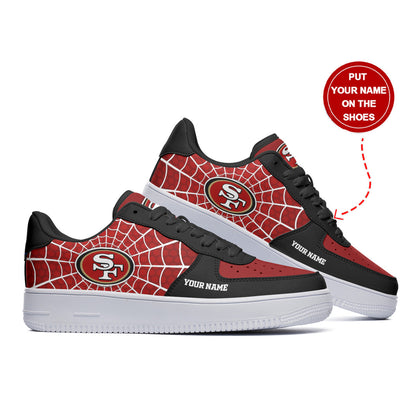 Footwearstorm San Francisco 49ers NFL Air Low-Top Sneakers Shoes For Men And Women 1205221