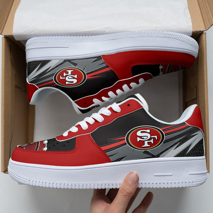 Footwearstorm San Francisco 49ers NFL Air Low-Top Sneakers Shoes For Men And Women 1205250