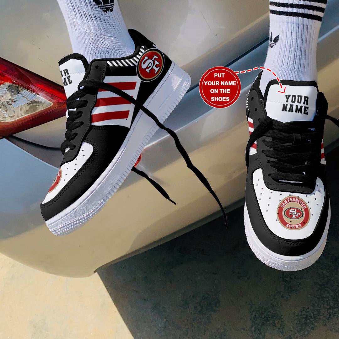 Footwearstorm San Francisco 49ers NFL Air Low-Top Sneakers Shoes For Men And Women 1205226