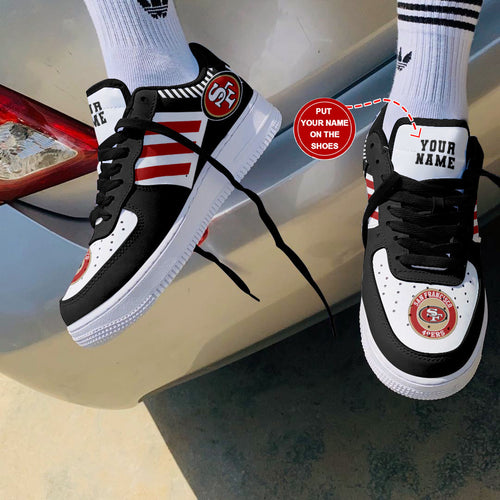 Footwearstorm San Francisco 49ers NFL Air Low-Top Sneakers Shoes For Men And Women 1205226