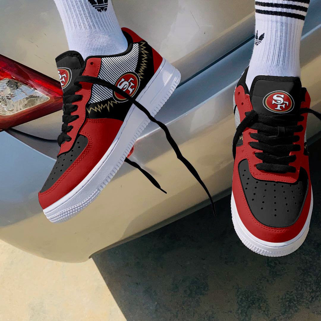Footwearstorm San Francisco 49ers NFL Air Low-Top Sneakers Shoes For Men And Women 1205847