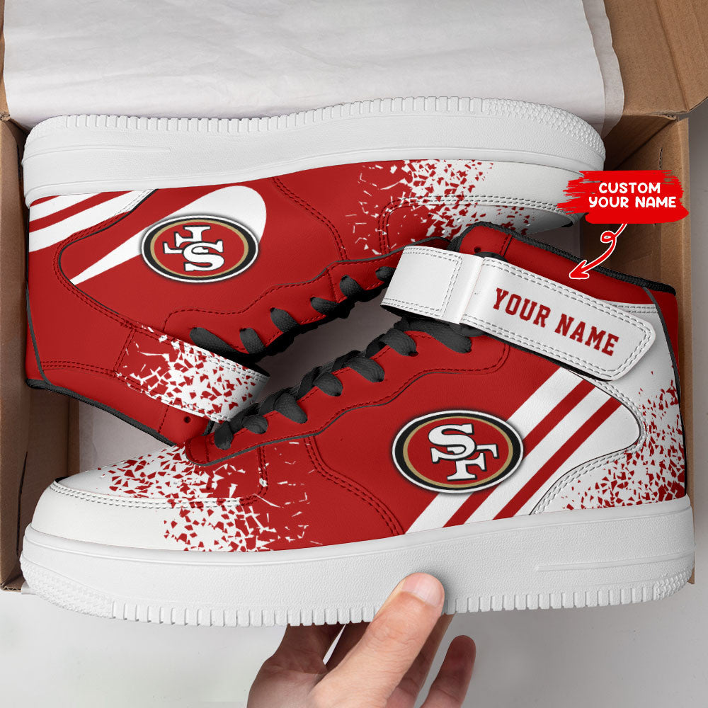 Footwearstorm San Francisco 49ers NFL Air Low-Top Sneakers Shoes For Men And Women 1205532