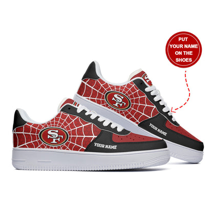 Footwearstorm San Francisco 49ers NFL Air Low-Top Sneakers Shoes For Men And Women 1205221