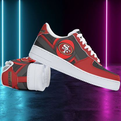 Footwearstorm San Francisco 49ers NFL Air Low-Top Sneakers Shoes For Men And Women 1205245