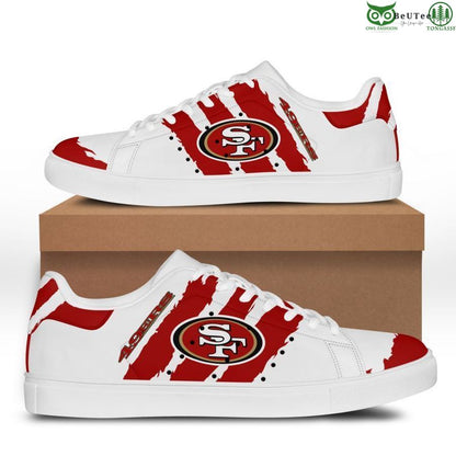 Footwearstorm San Francisco 49ers Skate Stan Shoes Sneakes For Men And Women 5