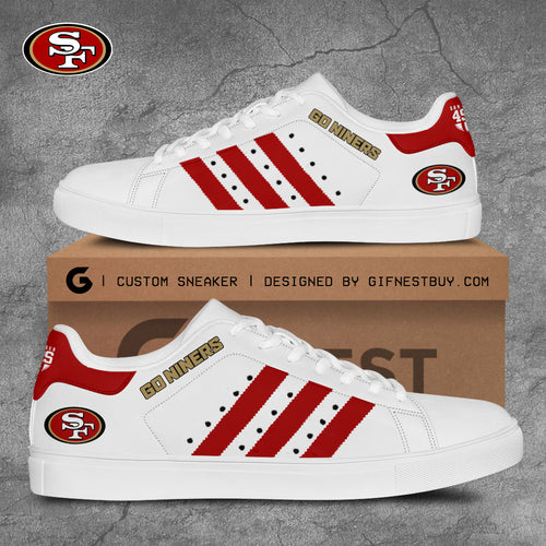 Footwearstorm San Francisco 49ers Skate Stan Shoes Sneakes For Men And Women 6