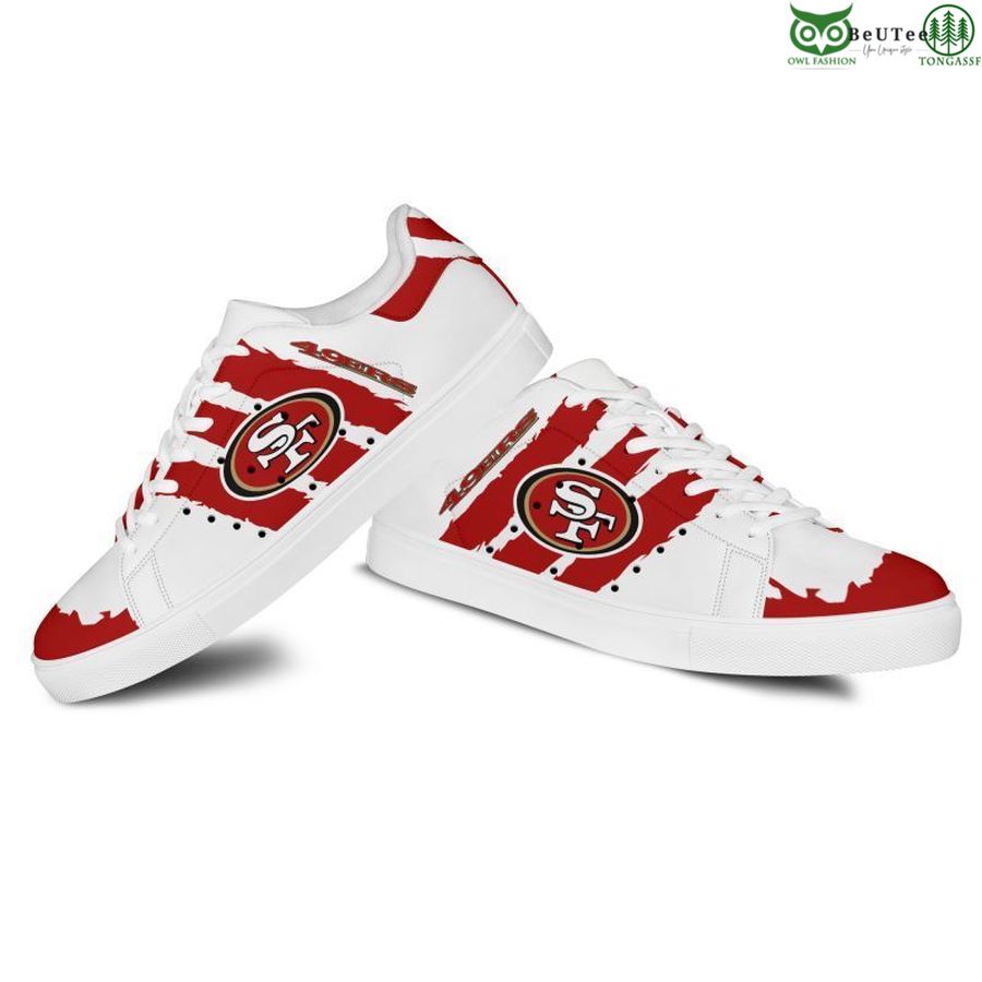 Footwearstorm San Francisco 49ers Skate Stan Shoes Sneakes For Men And Women 5