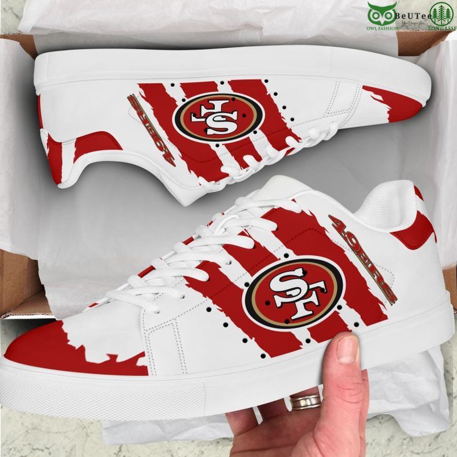 Footwearstorm San Francisco 49ers Skate Stan Shoes Sneakes For Men And Women 5