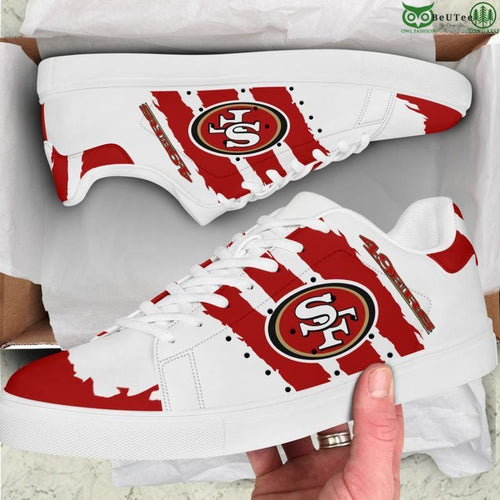 Footwearstorm San Francisco 49ers Skate Stan Shoes Sneakes For Men And Women 5