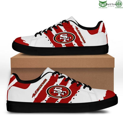 Footwearstorm San Francisco 49ers Skate Stan Shoes Sneakes For Men And Women 5