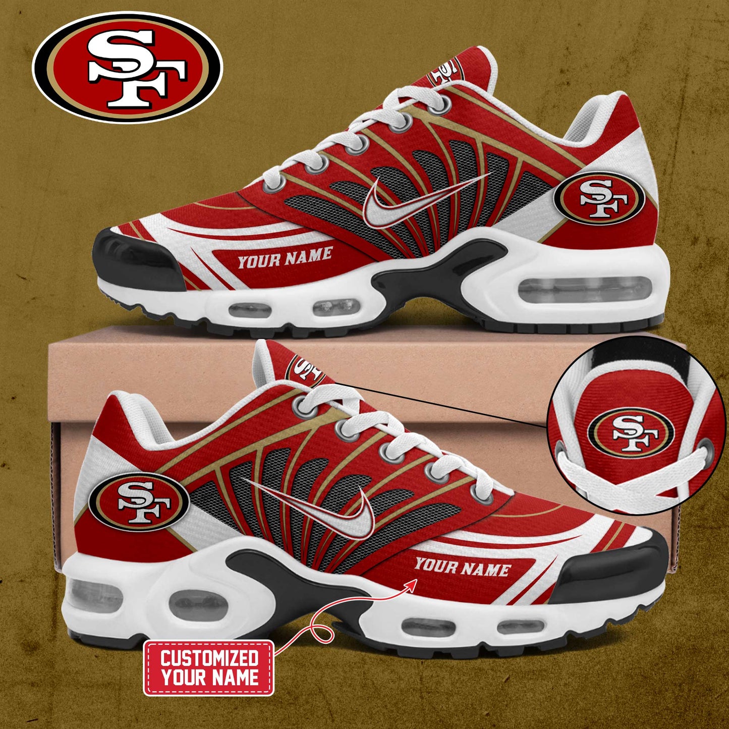 Footwearstorm San Francisco 49ers TN Shoes Sneakers For Men And Women 13