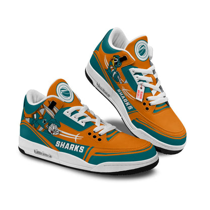 Footwearstorm San Jose Sharks AJ3 Sneakers Shoes For Men And Women