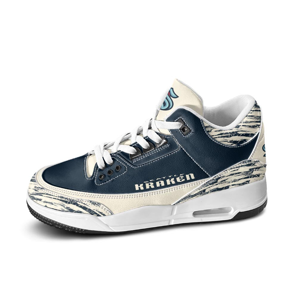 Footwearstorm Seattle Kraken AJ3 Sneakers Shoes For Men And Women