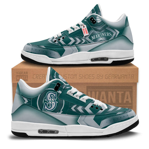 Footwearstorm Seattle Mariners AJ3 Sneakers Shoes For Men And Women