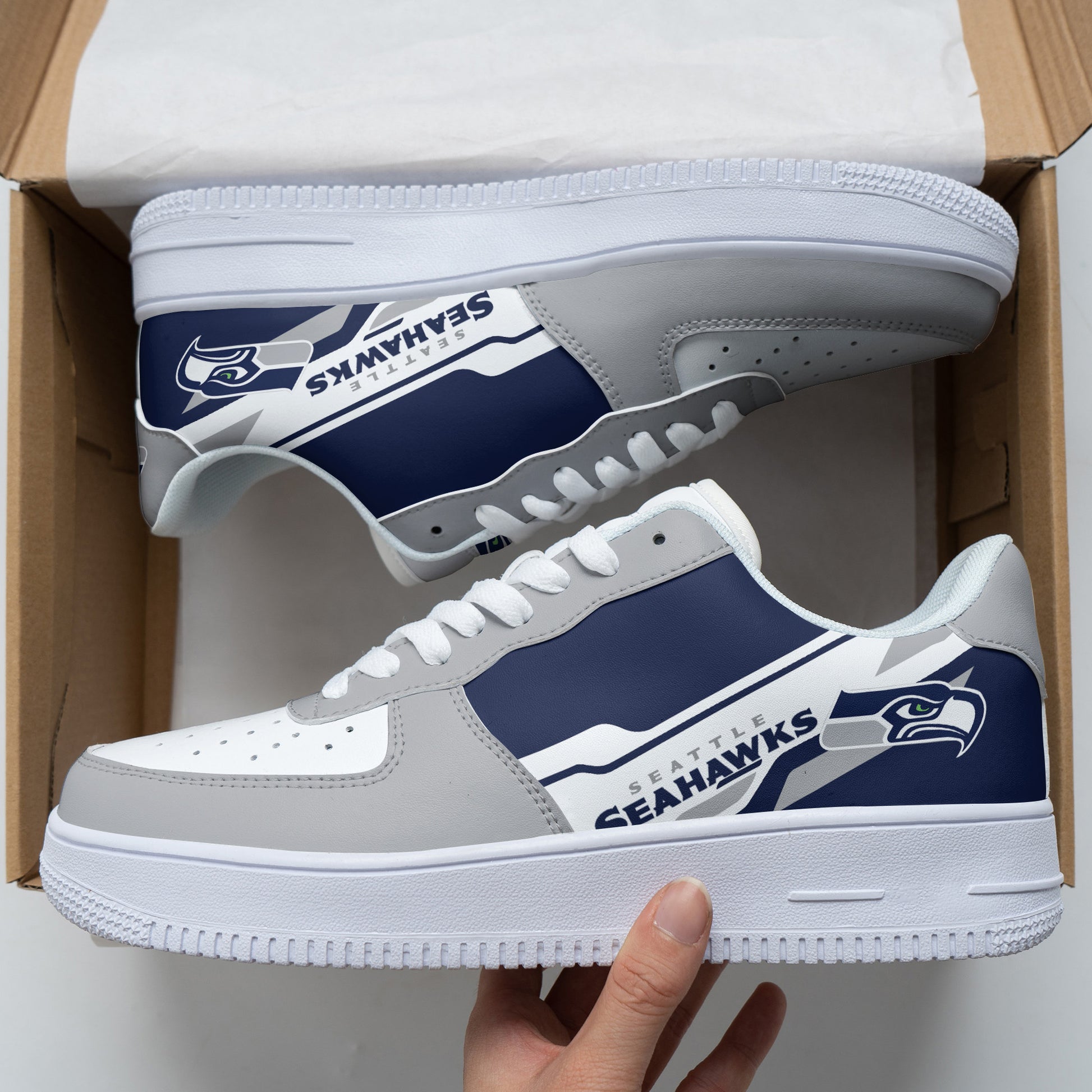 Footwearstorm Seattle Seahawks NFL Air Low-Top Sneakers Shoes For Men And Women 1205859