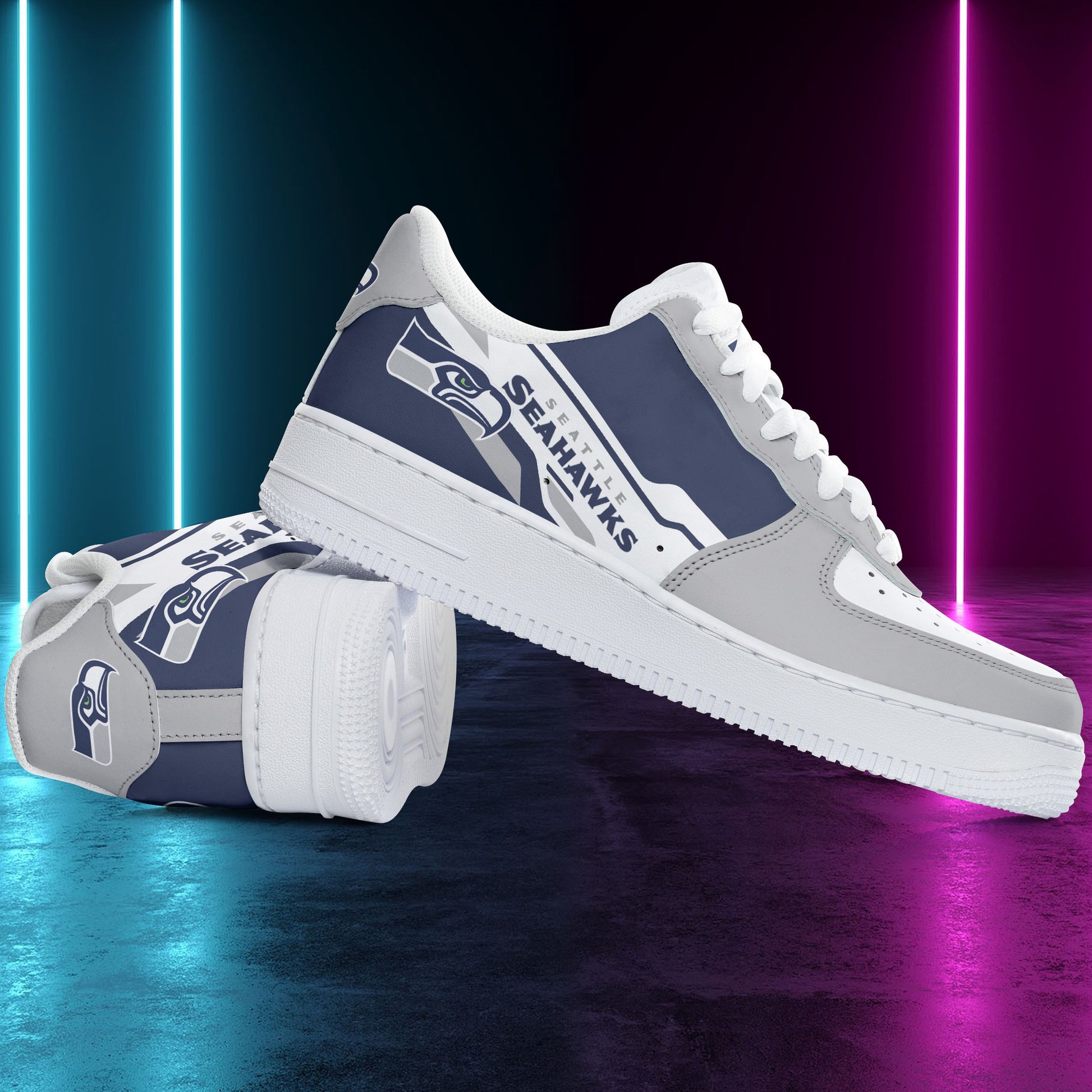 Footwearstorm Seattle Seahawks NFL Air Low-Top Sneakers Shoes For Men And Women 1205859