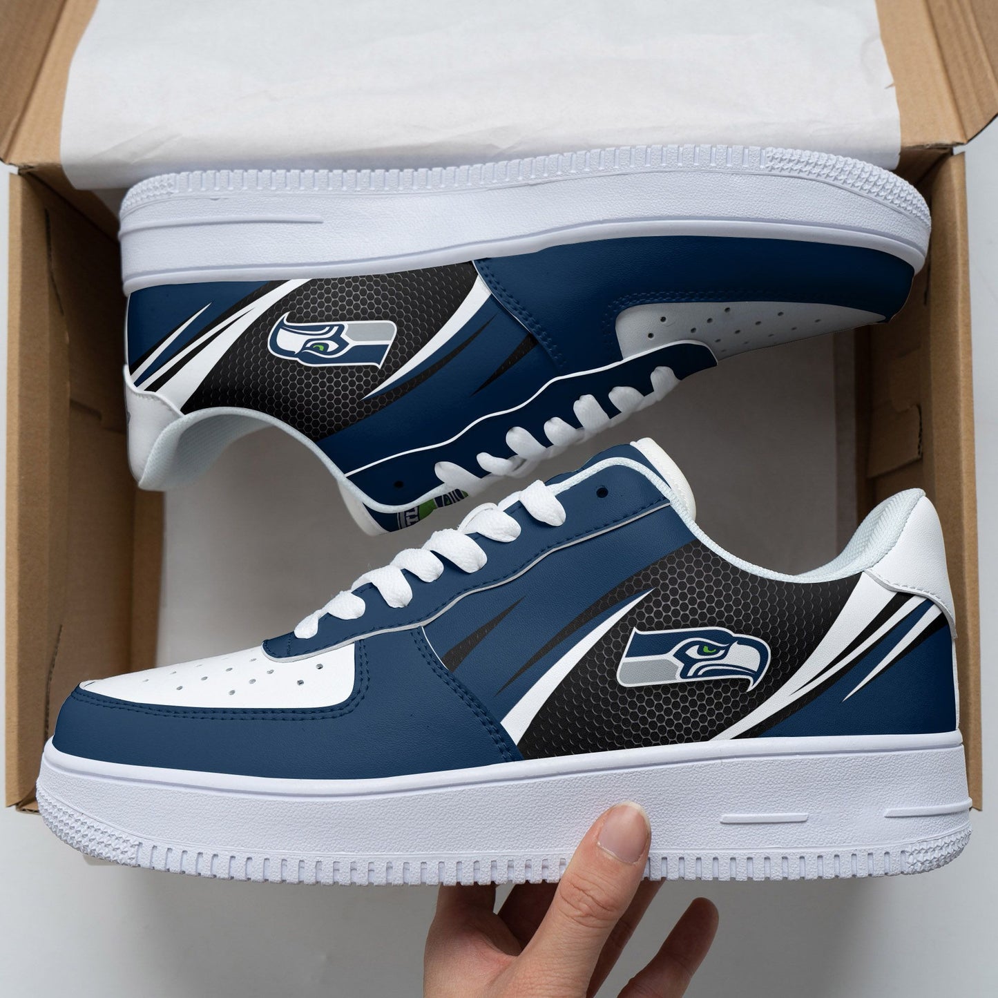 Footwearstorm Seattle Seahawks NFL Air Low-Top Sneakers Shoes For Men And Women 1205217
