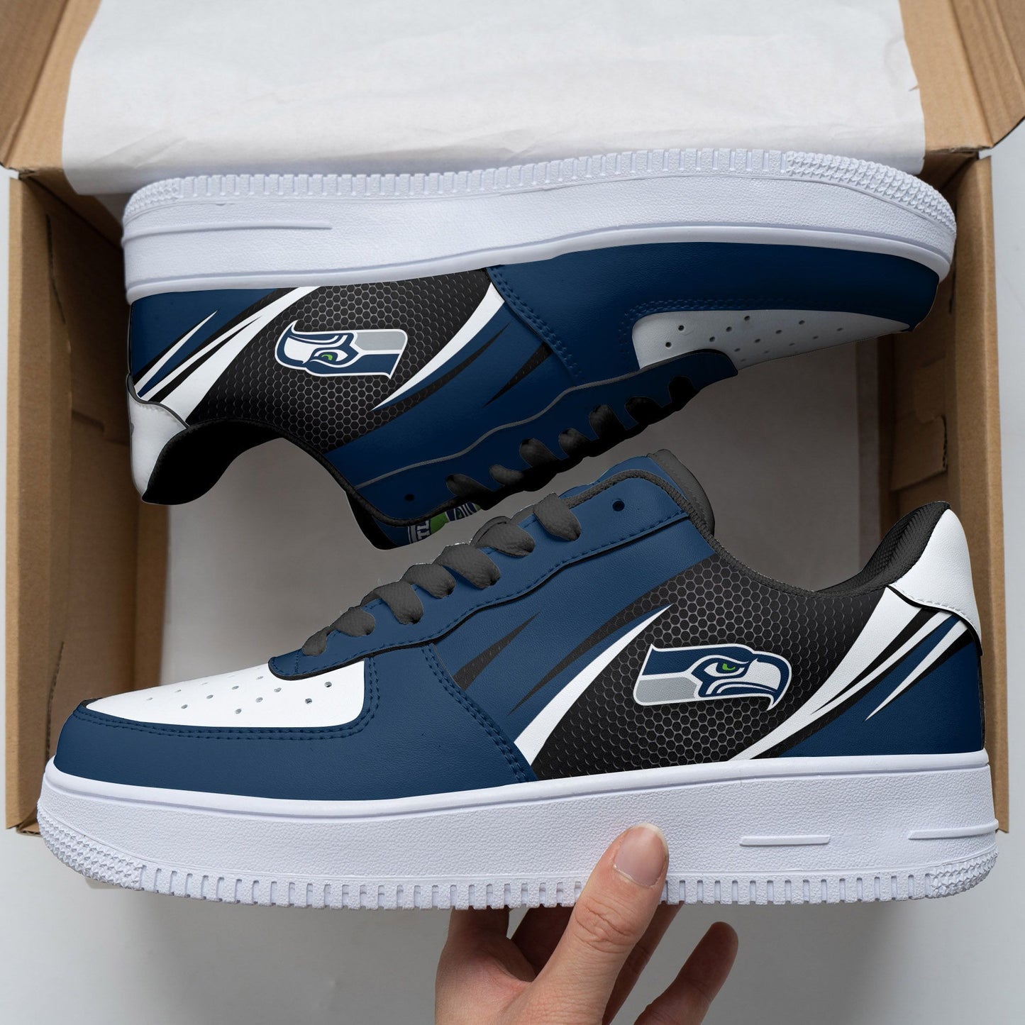 Footwearstorm Seattle Seahawks NFL Air Low-Top Sneakers Shoes For Men And Women 1205217