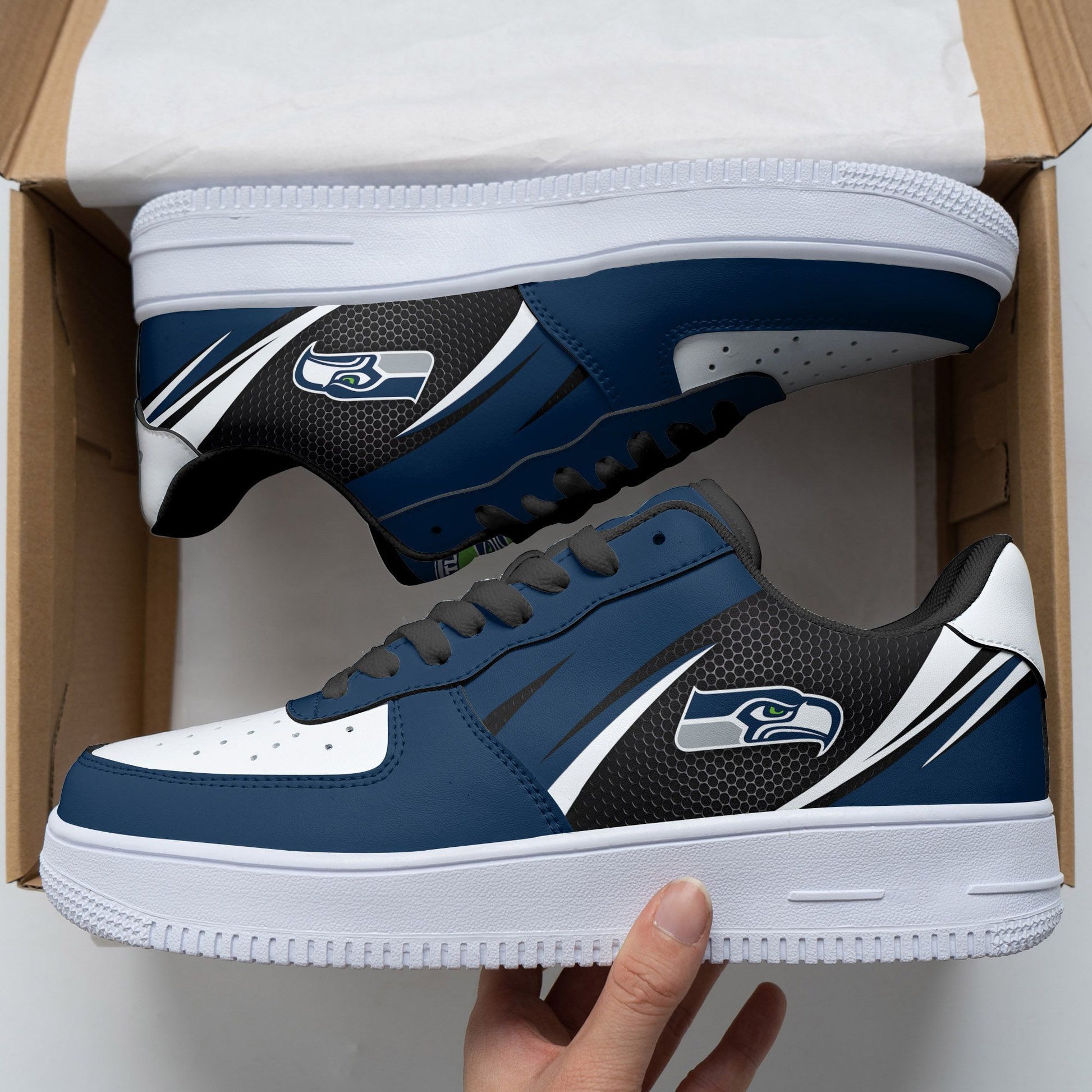 Footwearstorm Seattle Seahawks NFL Air Low-Top Sneakers Shoes For Men And Women 1205217