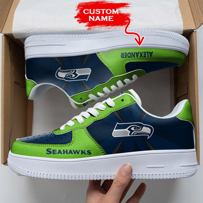 Footwearstorm Seattle Seahawks NFL Air Low-Top Sneakers Shoes For Men And Women 1205536
