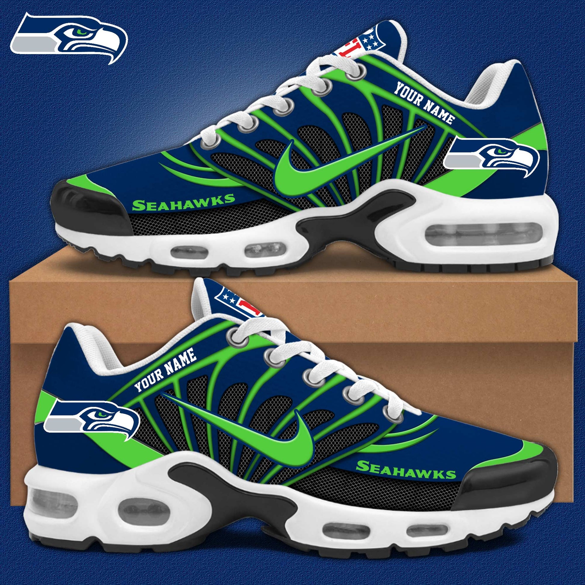 Footwearstorm Seattle Seahawks TN Shoes Sneakers For Men And Women 4