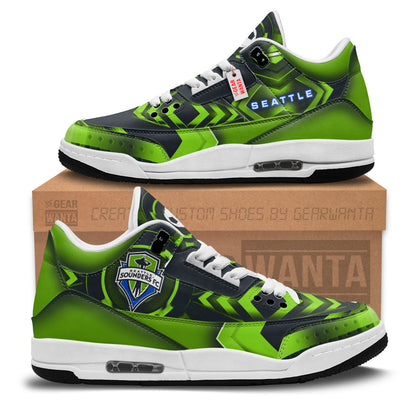 Footwearstorm Seattle Sounders FC AJ3 Sneakers Shoes For Men And Women