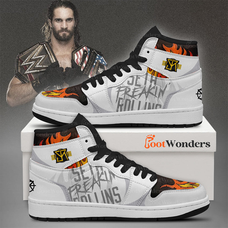 Footwearstorm Seth Rollins AJ1 High Sneakers Shoes For Men And Women 1