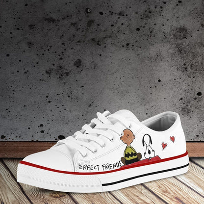 Footwearstorm Snoopy Low Top Canvas Sneakers Shoes For Men And Women 1