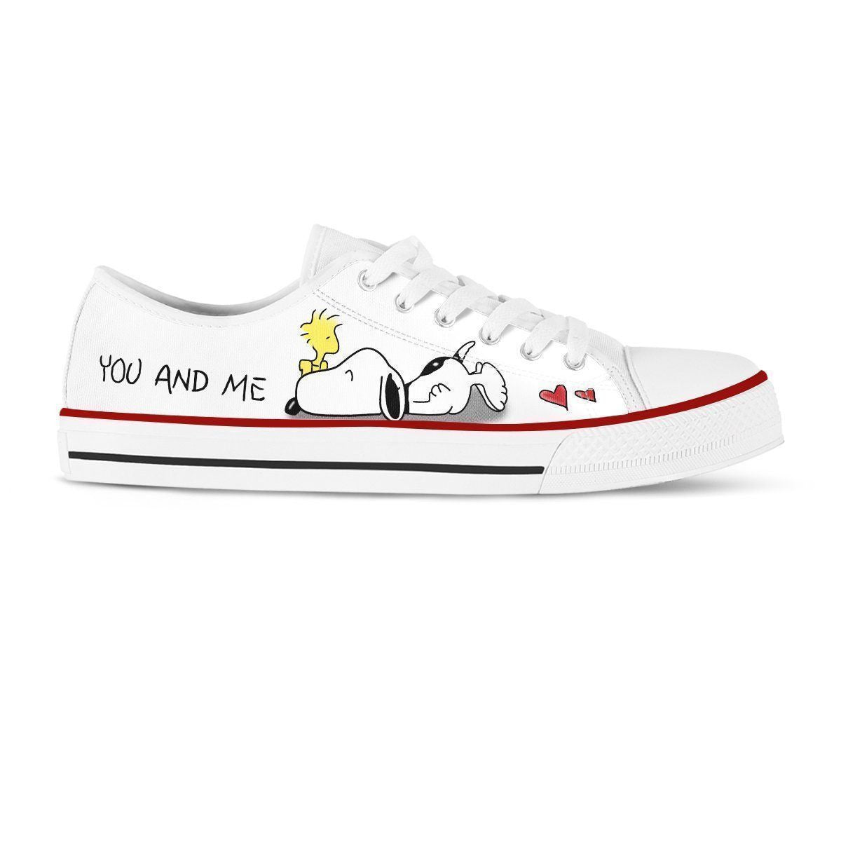 Footwearstorm Snoopy Low Top Canvas Sneakers Shoes For Men And Women 1