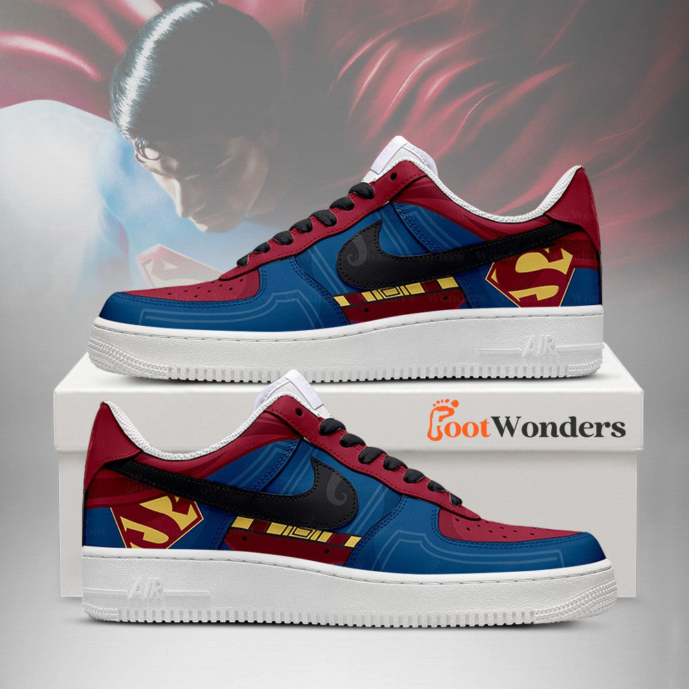 Footwearstorm Superman Air Low-Top Sneakers Shoes For Men And Women 1