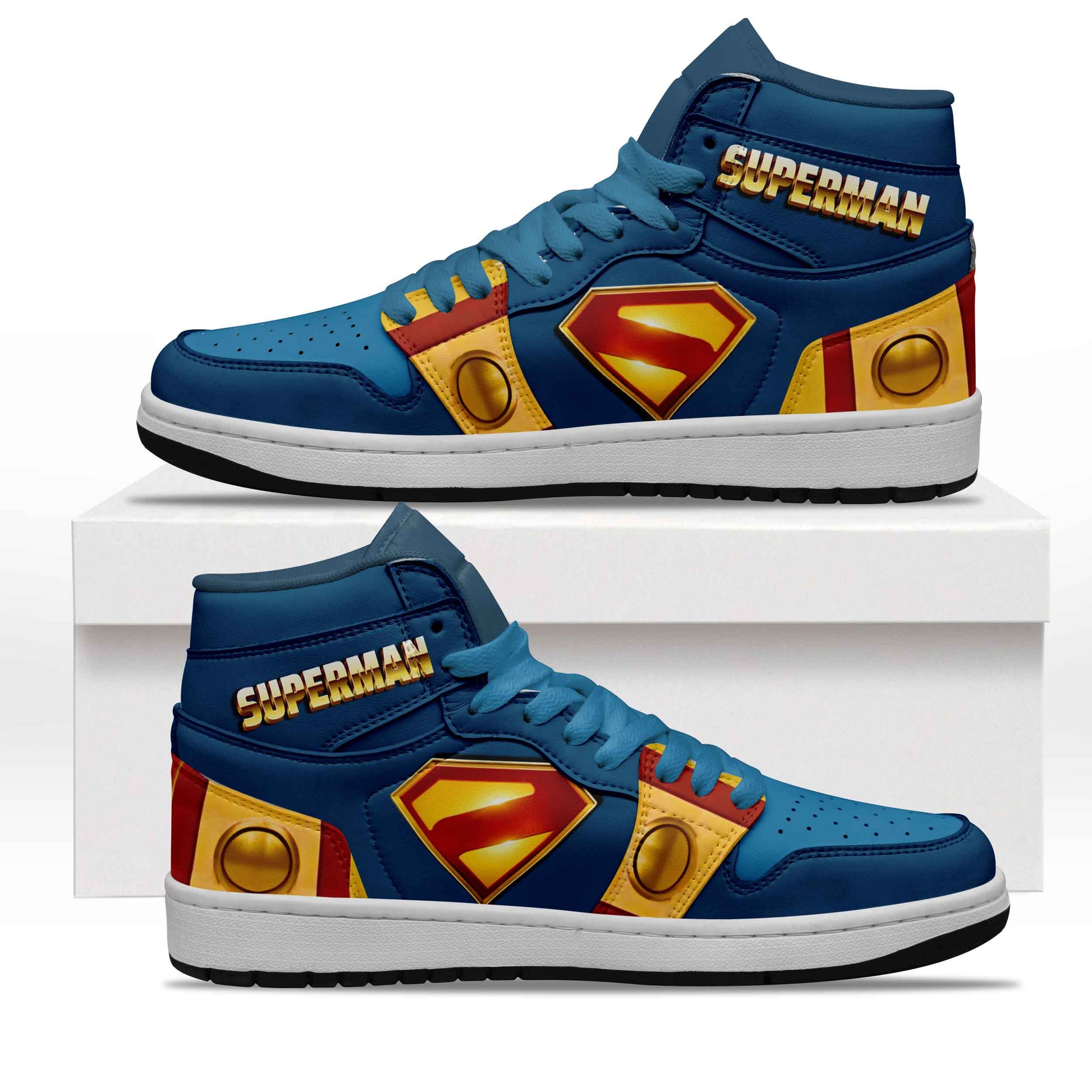 Footwearstorm Superman AJ1 High Sneakers Shoes For Men And Women 1