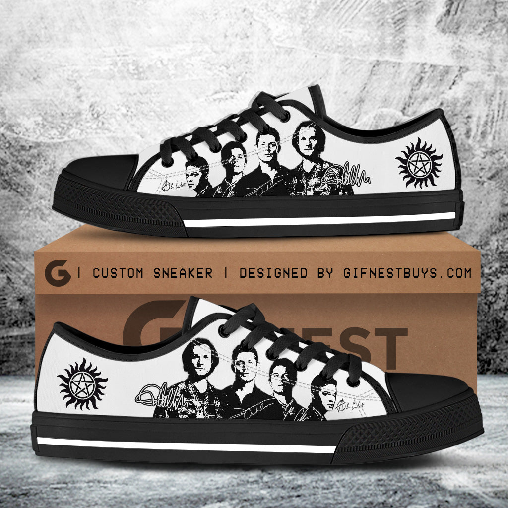 Footwearstorm Supernatural Low Top Canvas Sneakers Shoes For Men And Women 1