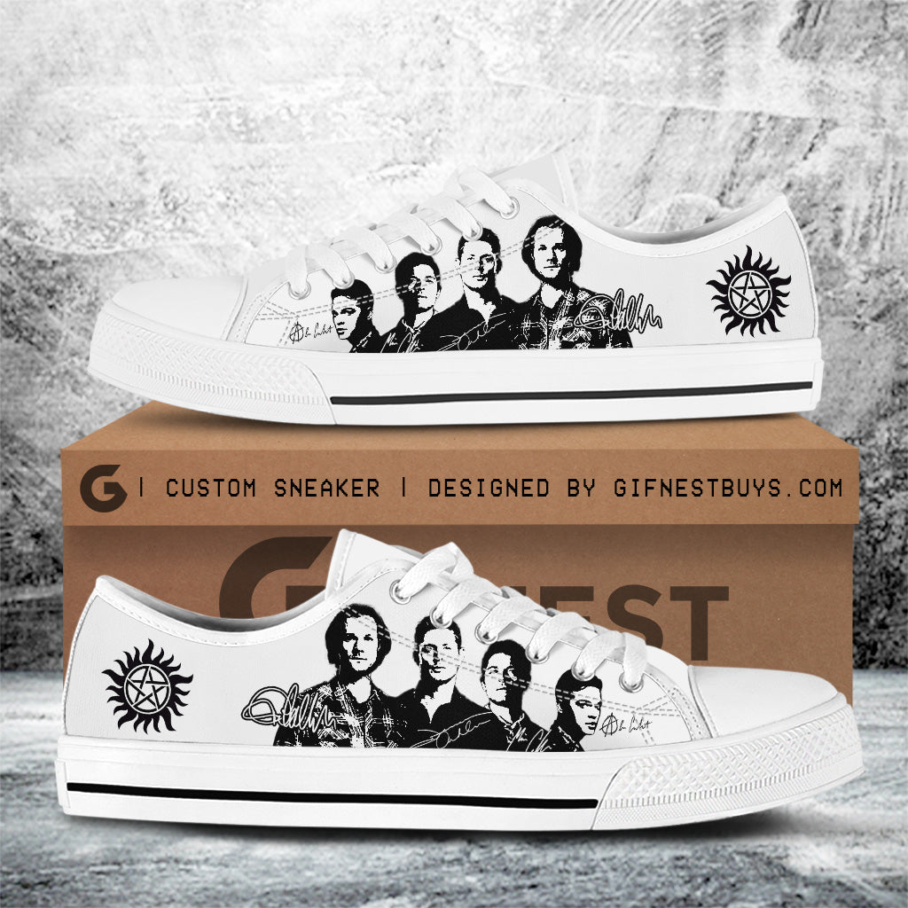 Footwearstorm Supernatural Low Top Canvas Sneakers Shoes For Men And Women 1